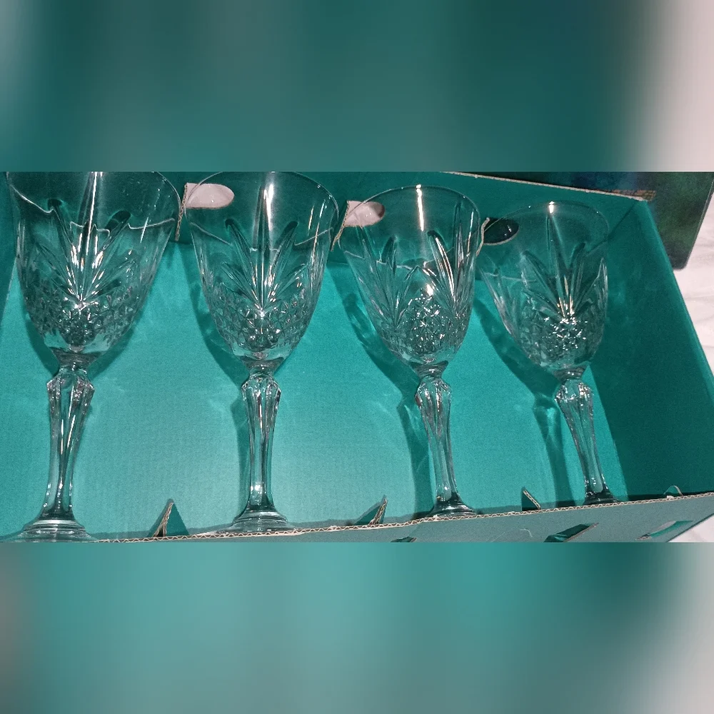 SALZBURG Cristal de Flandre Clear Cut Lead Crystal 7-3/8